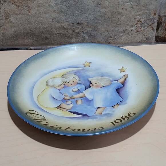 Schmid Hummel Christmas 1986 Tell The Heavens Decorative Wall Hanging Plate - Picture 3 of 11